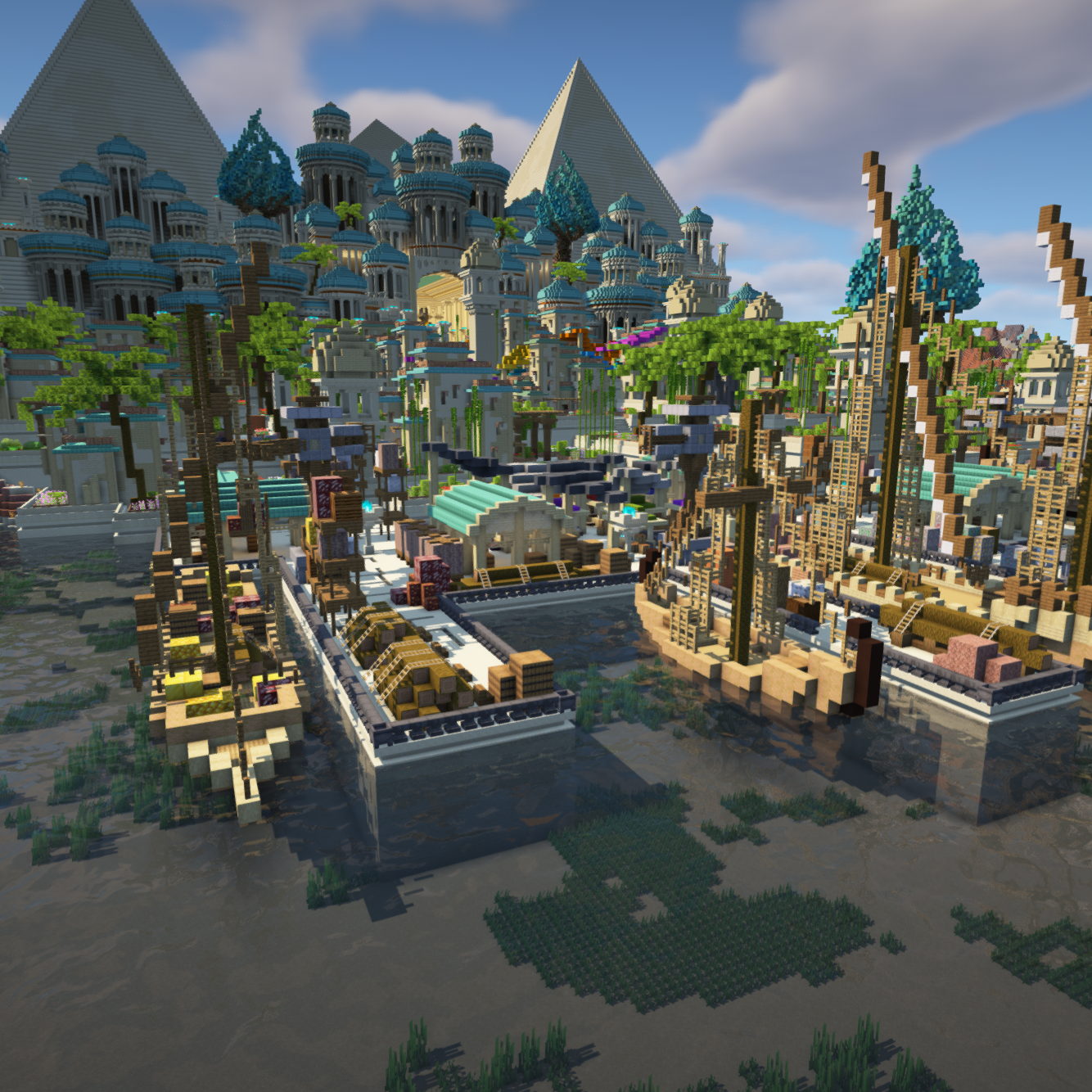 Minecraft Spawn, lobby, skyblock, hub