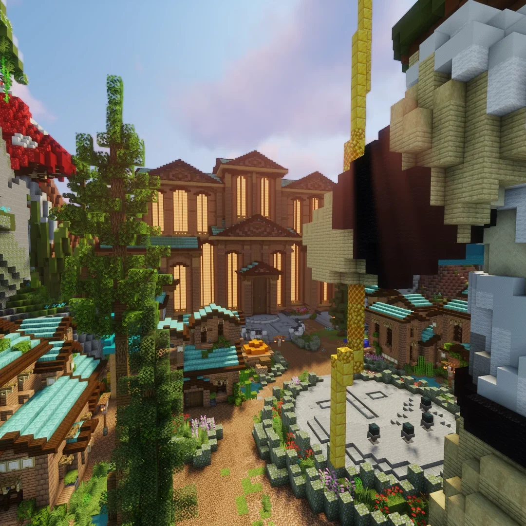 Minecraft Apollo Skyblock lobby map spawn