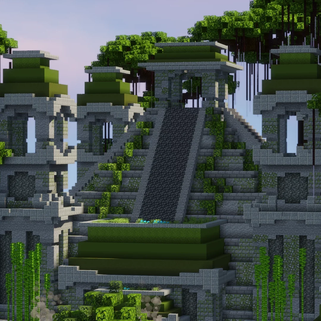 Minecraft Pecan skyblock lobby map temple