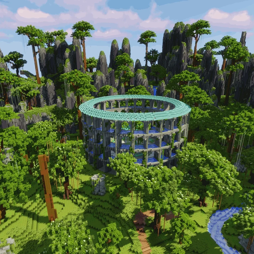 Minecraft Varia server spawn hub map colosseum