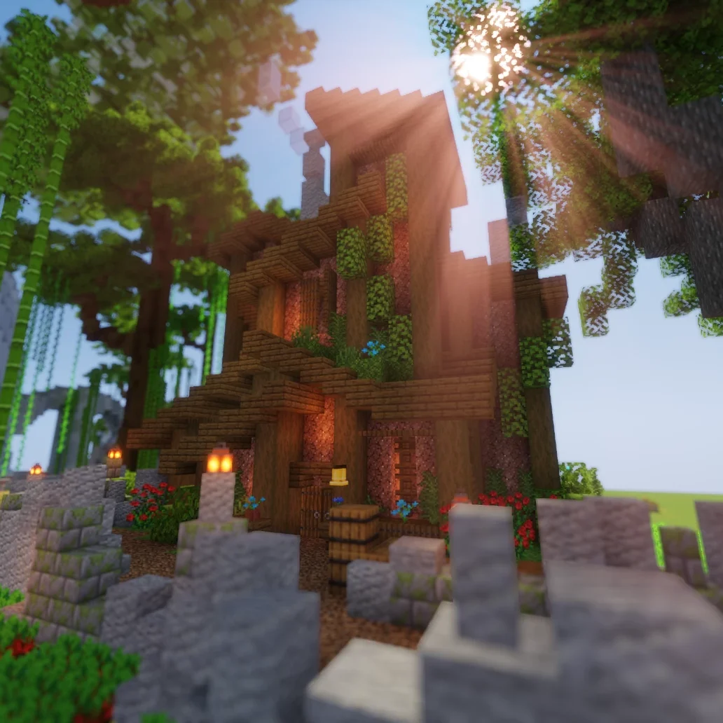 A house on Vesteria faction survival server spawn Minecraft map