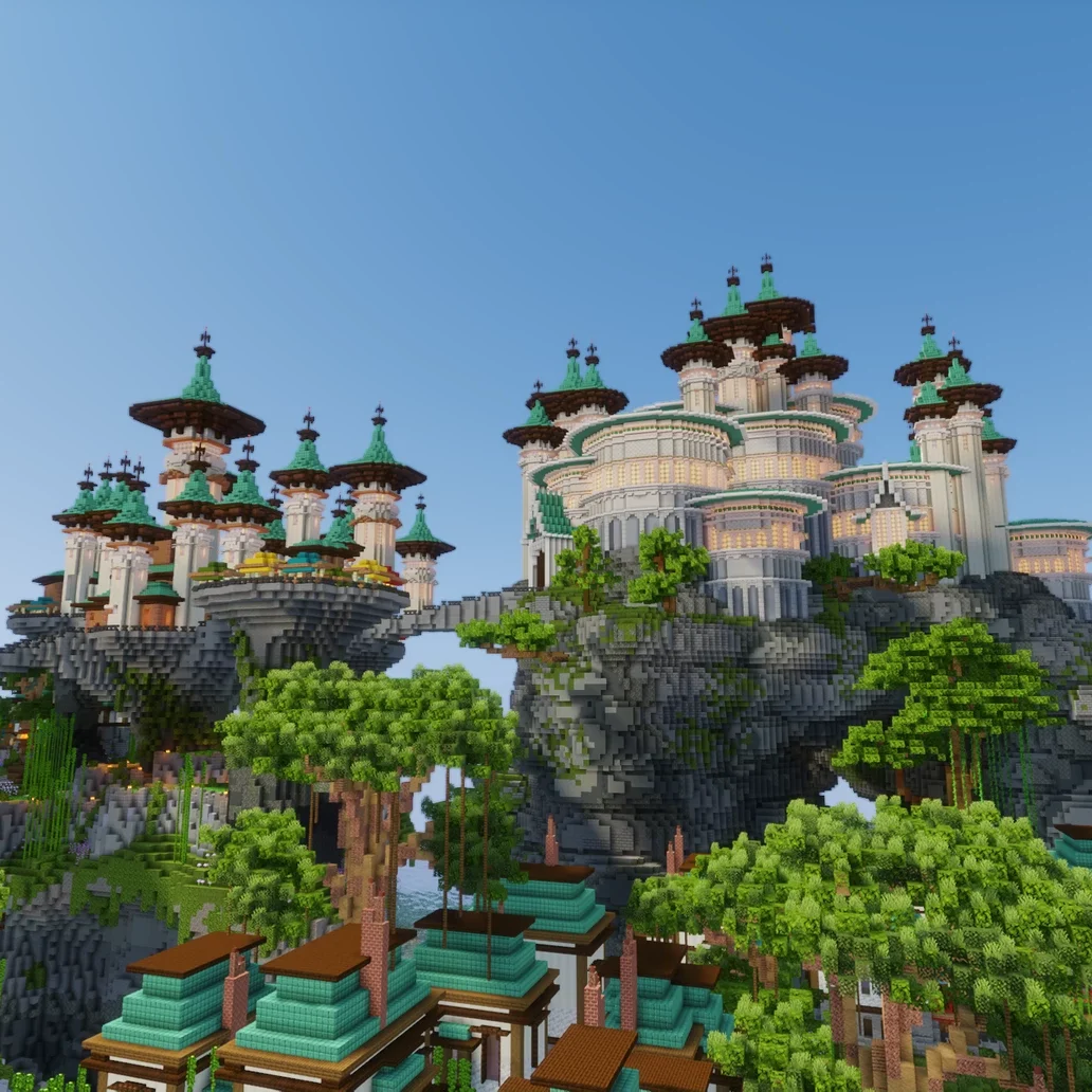 Vesteria faction survival server spawn Minecraft map render