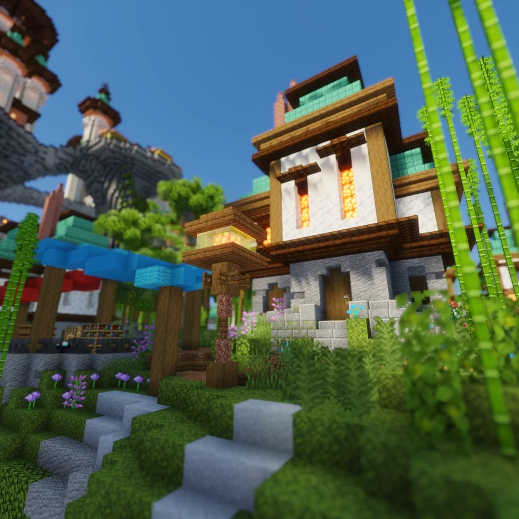 A town home in Vesteria faction survival server spawn Minecraft map